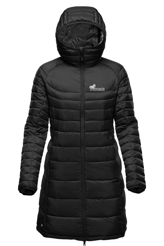 Pinnacle Equestrian Long Quilted Jacket.