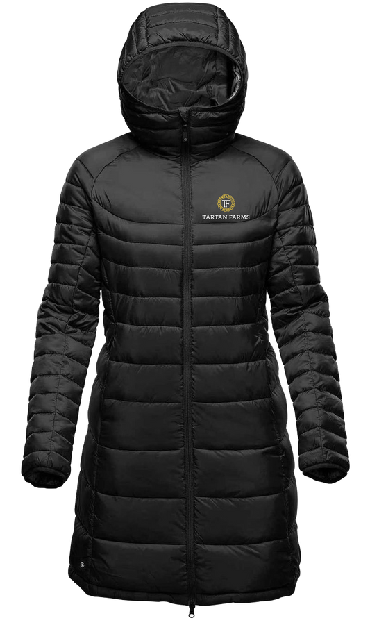 Tartan Farms Women's Stavanger Long Quilted Jacket.