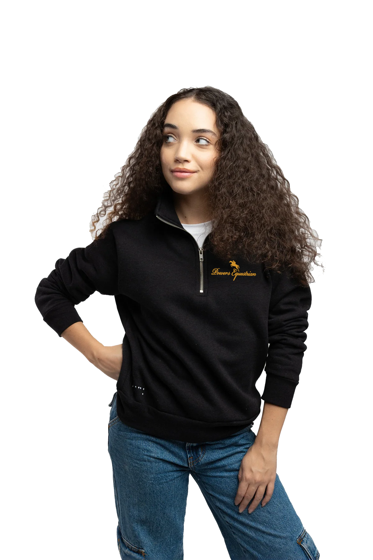 Powers Equestrian 1/4 Zip Sweatshirt.