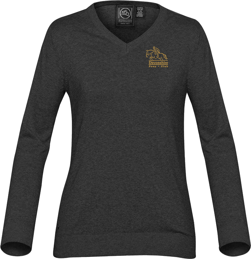 Devonshire Pony Club 'Laguna' V-Neck Knit Sweater.