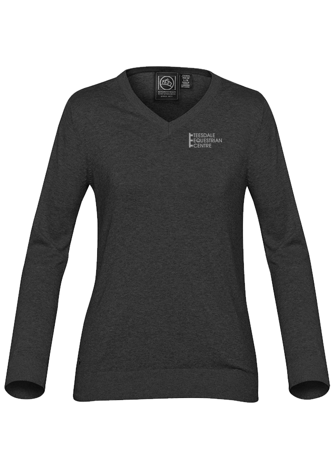 Teesdale Equestrian Centre 'Laguna' V-Neck Sweater
