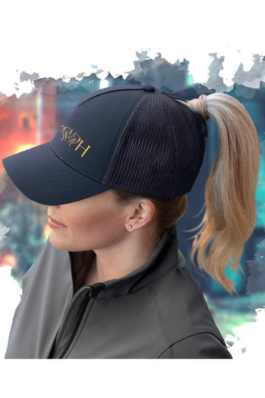 West Spring Sport Horses Ponytail Ballcap
