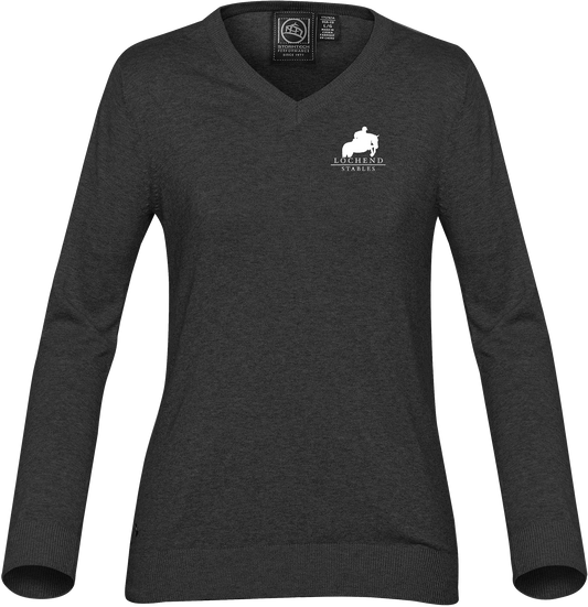 Lochend Stables 'Laguna' V-Neck Knit Sweater.